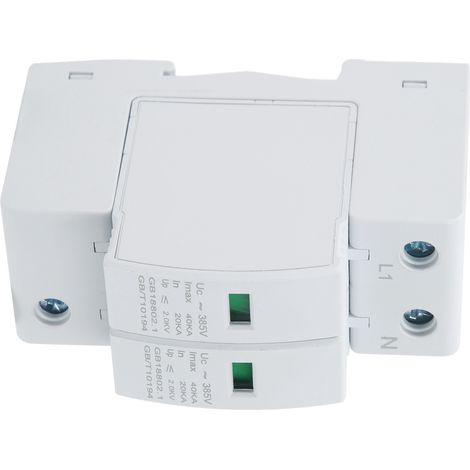 Dispositif de protection contre les surtensions pour installation sur rail DIN - Module anti-foudre SEGLY-40kA 2P (1/5)