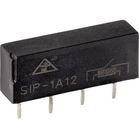 TRU COMPONENTS SIP1A12 Reed-Relais 1 Schließer 12 V/DC 0.5 A 10 W SIP-4 (1/2)
