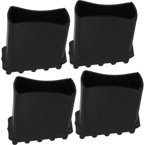 4Pcs Feetd Sadder Pieds Remplacements à L' échelle Non Glissante Pads en Caoutchouc Pads en Caoutchouc Extension Échelle Coussin Coussin Coussin, 5x5cm (1/5)
