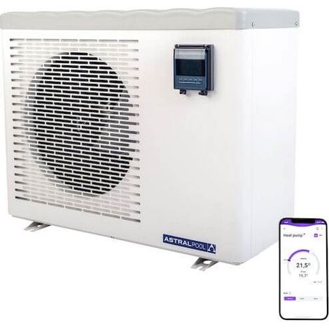 Astralpool – Pompe à chaleur de piscine 7 kW – Technologie Full inverter – COP jusqu'à 13,4 – Débit d'eau 3 m³/h – Alimentation 220-240V (1/5)