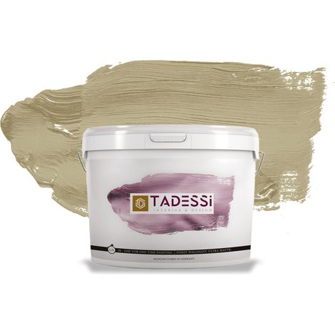 TADESSI Color Vista Wandfarbe Pastellgrün - Ocker - Mocha - Matte Dispersionsfarbe - Innenfarbe für Wand und Decke