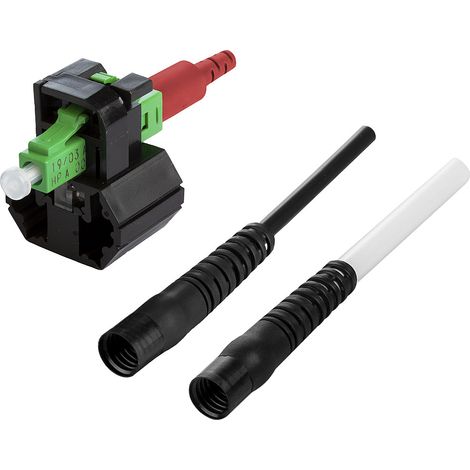 Metz Connect OpDAT FASTTM Hybrid Steckerbausatz LC APC OS2 10 Stück für Kabel, 1509QKJA0010-E