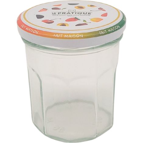1 Barattoli di Marmellata 200ml ø70mm Confezione da 6 - Le Pratique