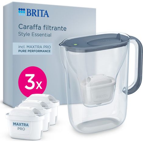 Caraffa filtrante Brita Style Essential blu-grigio 2,4 L