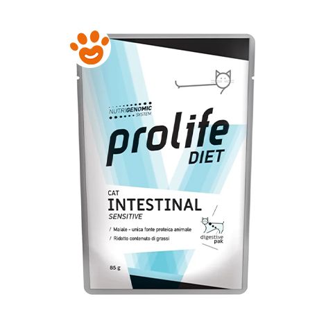 Prolife Cat Veterinary Intestinal Sensitive - Bustina 85 Gr - Cibo Umido Gatti (1/5)