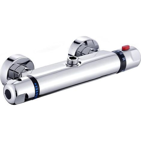 Wall mounted thermostatic shower mixer, chrome bathtub mixer tap, bathroom mixer tap (1/5)