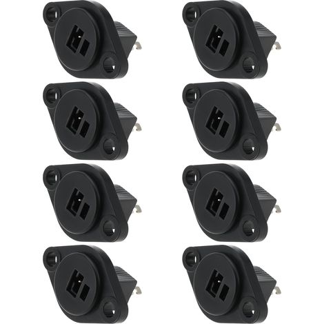 DIN-Lautsprecher-Einbaubuchsen, 2-poliger DIN-Lautsprecher-Chassis-Stecker (weiblich) mit Lötanschluss für Vintage-HiFi-Kabel (1/5)