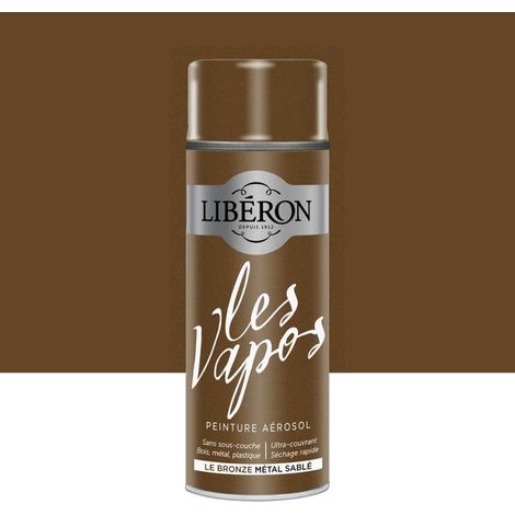 Peinture aérosol LIBÉRON Les Vapos Bronze Métal Sablé 0,4 L