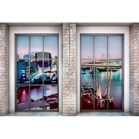 Komar Loft 368 x 248 cm, Papier peint panoramique XXL4-017, photomurale sur intissé (1/4)