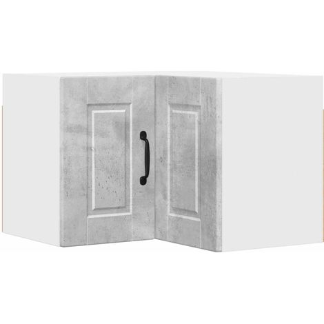 Maison Exclusive - Armario Esquinero de Pared PORTO Gris Concreto
