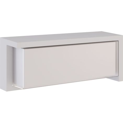 Applique murale extérieure rectangulaire LED Blis 24W, CCT commutable (2700K/3200K/4000K), blanc mat, luminaire design par Beneito & Faure.