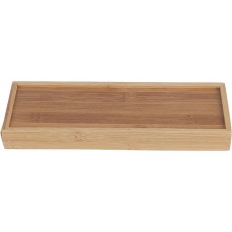 Serviertablett aus massivem Bambus im japanischen Stil für Obst und Frühstück (28 x 10,2 x 3 cm) (1/3)