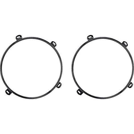 2 supports de fixation de phares de 7 pouces, anneau porte-lampe compatible avec Jeep Wrangler TJ 07-18 (1/4)