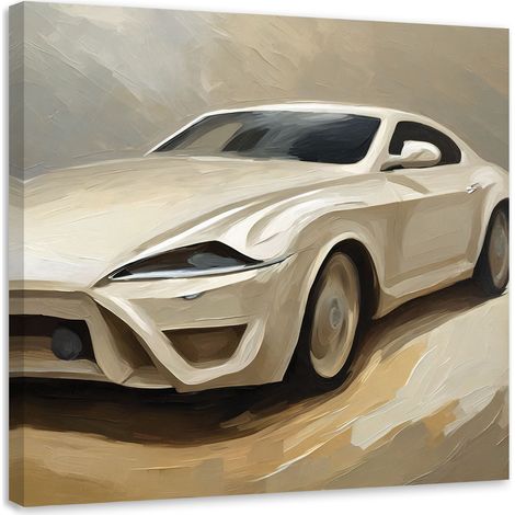 Tableau sur toile Tableau sur toile Voiture de sport beige 40x40 (1/5)