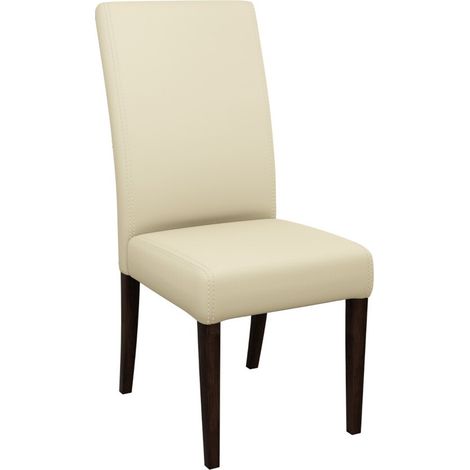 Chaise Sparks 184, Noix, 105x45x42cm, Faux cuir, En bois, Bois (1/5)