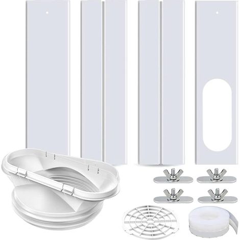 Junta de ventana para aire acondicionado en persianas enrollables - Adaptador de manguera de escape - Junta de ventana - Kit de repuesto - Manguera de escape de aire - Adaptador de manguera de escape  (1/5)