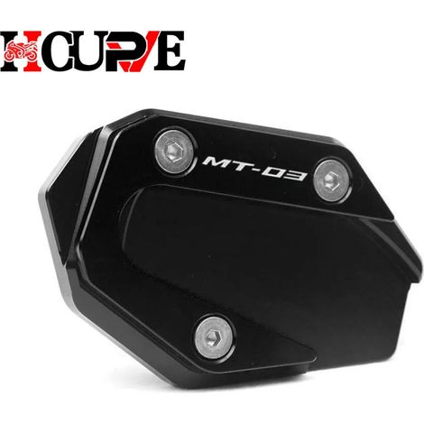(MT-03 Noir) Extension de béquille latérale CNC pour moto, compatible avec YAMAHA YZF-R3 YZF-R25 MT-03 MT-25 YZF MT R3 R25 maxpower (1/4)