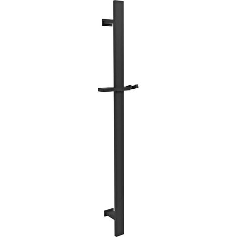 Sapho Docce - Asta saliscendi inc. supporto, 60 cm, nero opaco SC415