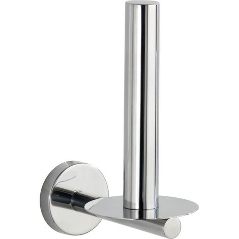 WENKO Stockeur papier toilette, rangement papier toilette, Bosio Shine, acier inox, 8x18x12,5 cm, brillant (1/6)