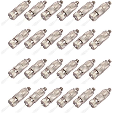 Sprühdüsen aus Messing – 50er-Pack – Robuste Legierung – 0,2 mm Hochdruckdüse – Für Gewächshäuser und Terrassen – Präziser Durchmesser (1/5)