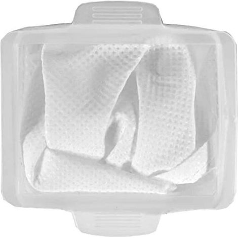 Sac à poussière lavable pour aspirateur sans fil Makita DCL182 CL102/104/106/107, référence 166084-9 : sac blanc lavable en nontissé. (1/5)