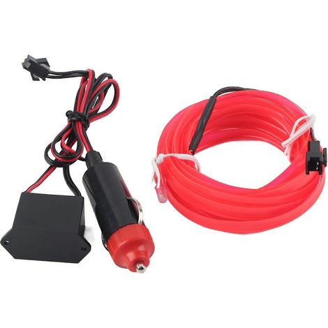 Dekorativer LED-Lichtstreifen für den Innenraum, 4 Meter, LED-EL-Kaltlicht, Umbauteile, Rosa