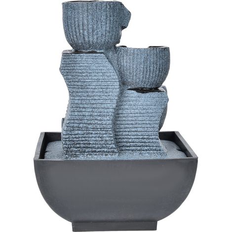 Fontaine de table décorative en résine, forme unique, avec éclairage intégré et prise européenne 220 V. (1/5)