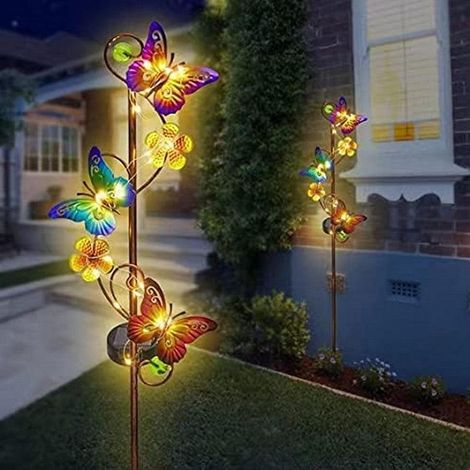Lampes solaires papillon pour jardin extérieur (1/4)
