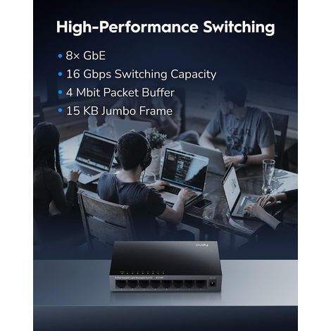 Cudy Switch Gigabit Web Managed 8 Porte GS108E (1/4)
