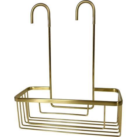 Portaoggetti Doccia Appendibile In Acciaio Inox Oro Matt