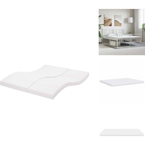 Matelas en mousse blanc 180x210 cm 7 zones dureté 20 ILD - Matelas En Mousse - Matelas - Matelas De Lit - Matelas Rafraîchissant (1/5)