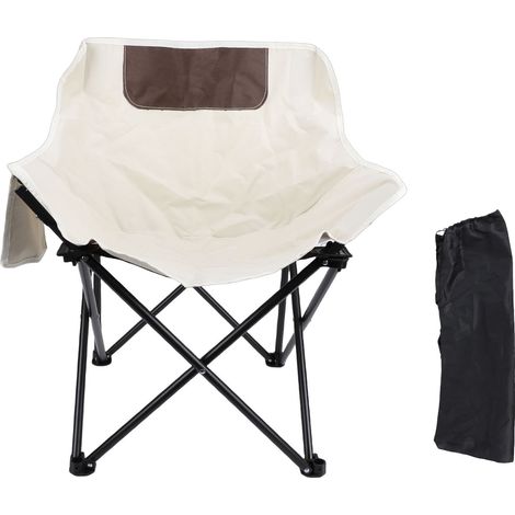 Chaise de Camping pliante, légère, compacte, Portable, pour l'extérieur, avec poche latérale, sac de rangement pour pique-nique, pêche, plage, randonnée (1/5)