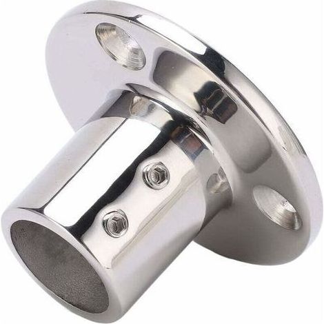 Base de main courante ronde, ferrures de main courante antirouille en acier inoxydable 316 pour tubes de 25 mm/1 pouce (90°)