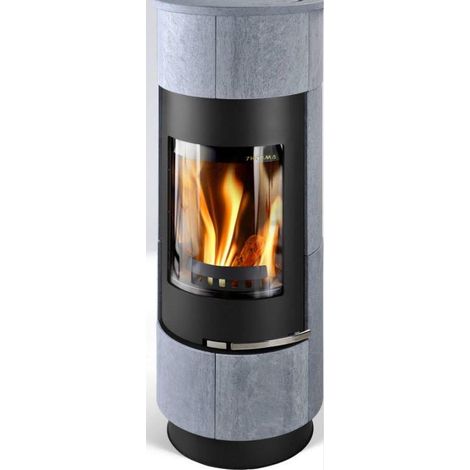 Kaminofen CADIZ 7,5kW Serpent. H/B/T: 1486/510/494 mm