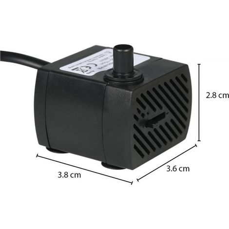 Trade Shop - DN3100 TAUCHPUMPE FÜR AQUARIEN 3W 0.5MT MULTIFUNKTION 250L/H TAUCHFÄHIG -