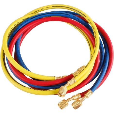 3pcs 150 cm de charge réfrigérant tuyau CA tube 1/4 pouce Fits (1/5)
