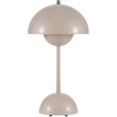 Ortviai Lampe de bureau moderne sans fil avec commande tactile, 3 températures de lumière et gradation continue, rechargeable, gris (1/5)