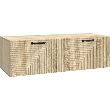 Mueble para TV de pared Roble 98 x 41 x 30 cm