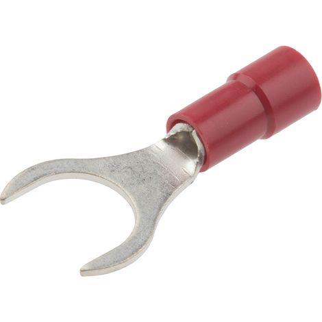 Cosse à fourche à sertir RS PRO Isolé, Rouge 16AWG 1.5mm² 22AWG 0.5mm²