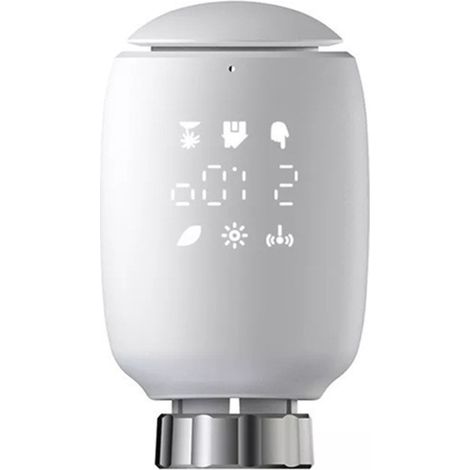 Thermostat intelligent TUYA Zigbee TRV pour radiateur, contrôlable via application mobile et télécommande. Programmable et intelligent. Nécessite une passerelle Zigbee E14648-3. (1/5)