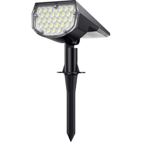 Leistungsstarke Lampe [37 LEDs] Solar-Außenstrahler IP65 wasserdicht, Licht, Beleuchtung für Gartendekorationen (Kaltweiß) (1/4)