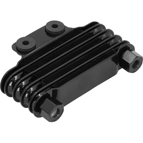 Radiateur de refroidissement d'huile moteur en alliage d'aluminium universel pour motos et dirt bikes 125CC à 250CC noir (1/5)