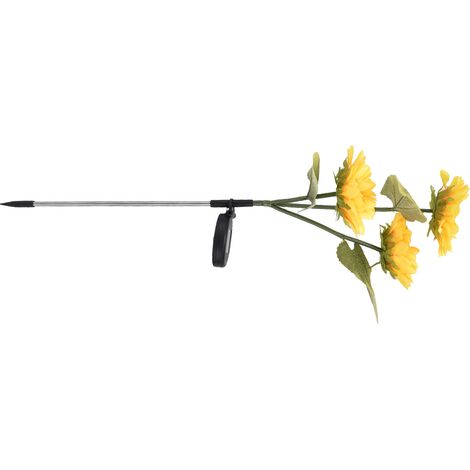 Lampes solaires tournesol à économie d'énergie automatique, étanches IP65, chargement LED, commande par interrupteur inductif, lumières décoratives (1/5)