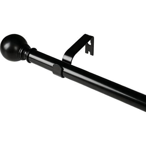 Tringles à rideaux, longueur réglable de 48 à 84 pouces, design élégant avec extrémités sphériques, 48-84inch (1/2)