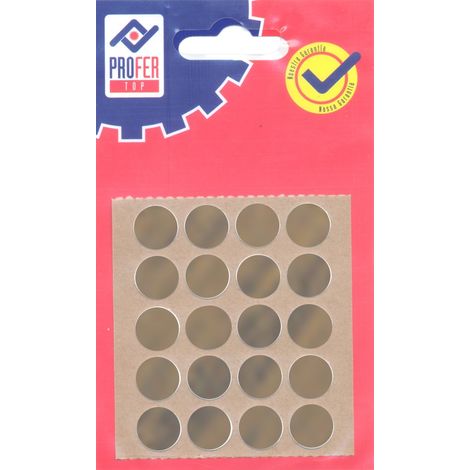TAPPO ADESIVO NOCE BL 20 PZ - 13 MM