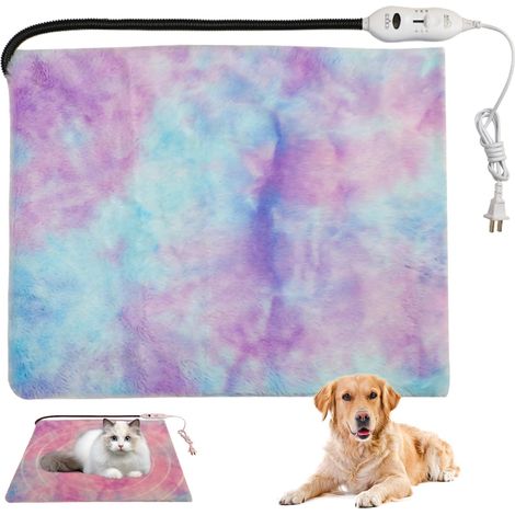 Manta térmica para perros, almohadilla térmica para cachorros, almohadilla térmica para mascotas, control automático de temperatura, con funda impermeable, base (1/5)