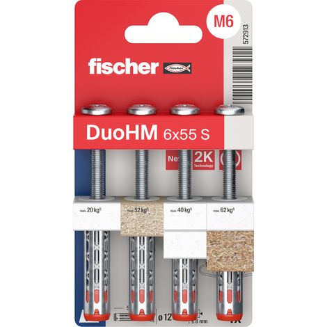 Fischer 572913 DuoHM 6x55 S PH PZ Hohlraumdübel 55 mm 4 St.