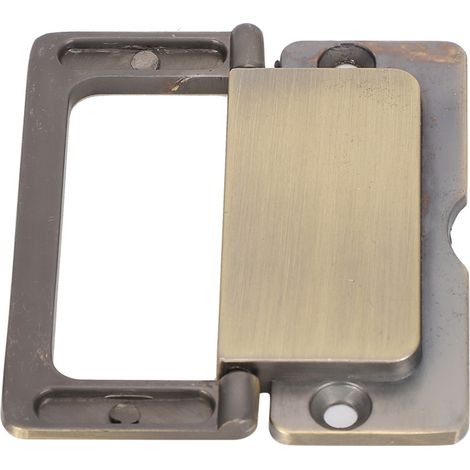 Poignée de porte invisible pour porte coulissante de grange, en alliage de zinc, sans perçage, installation dissimulée, finition bronze brossé