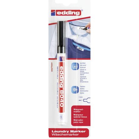 edding 8040 laundry marker schwarz Pinsel & Stifte (1/3)