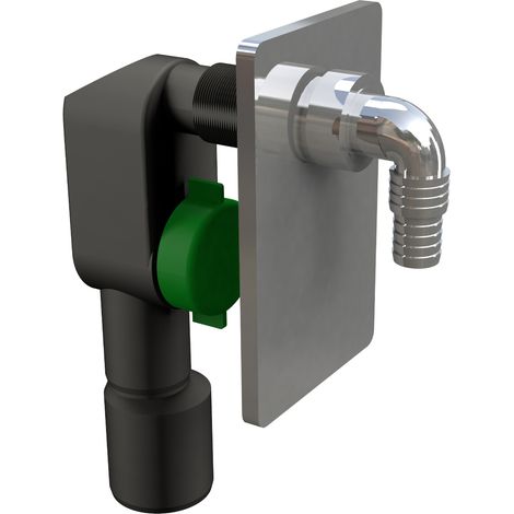 SIFONE AD INCASSO PER LAVATRICE IN PEHD CON PLACCA PVC CROMO MODELLO CRIOLLO Ø50 BONOMINI S.R.L.